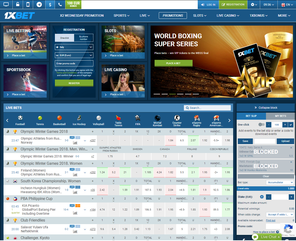 1xBet Casino Review