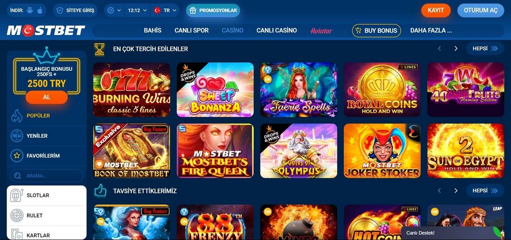 Ставки на спорт Mostbet